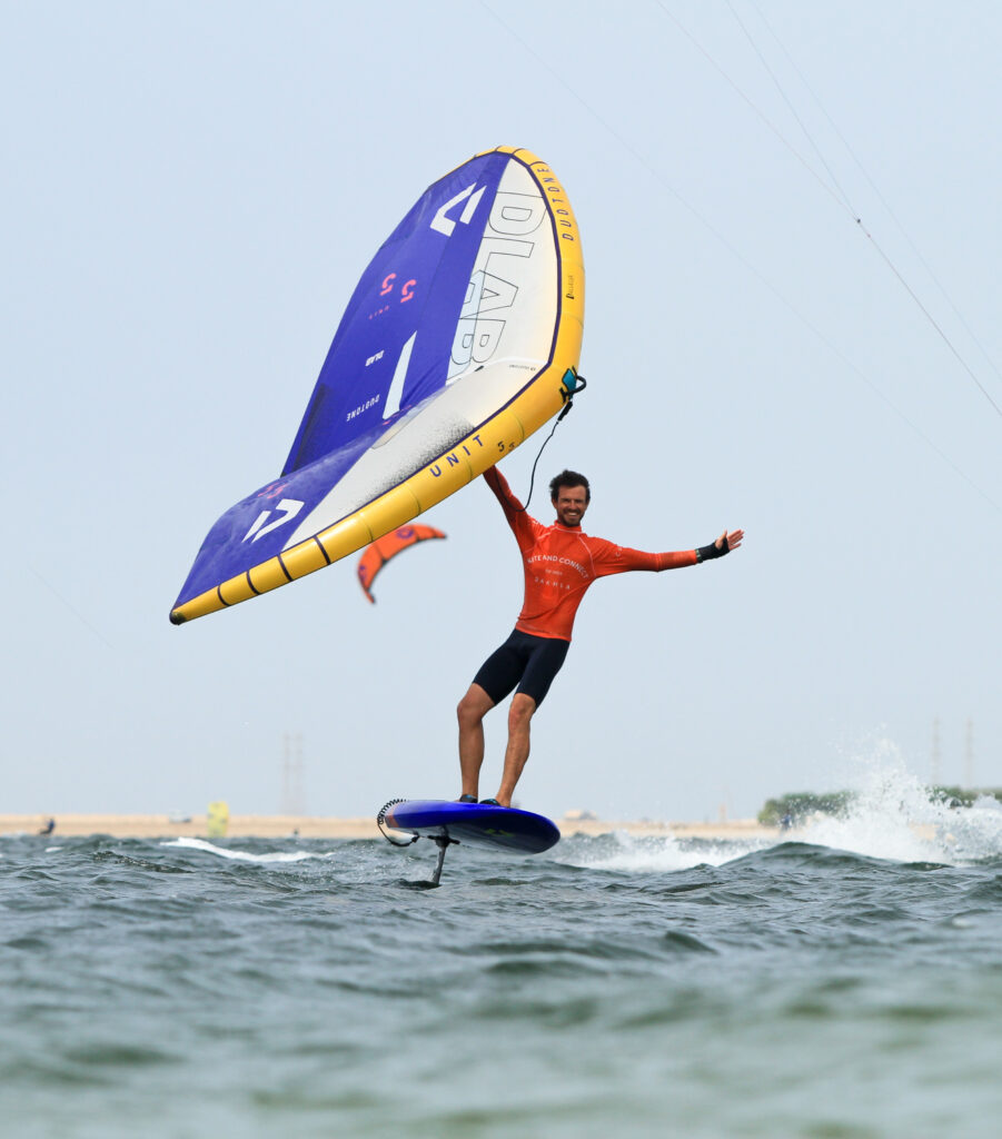 Benjamin Béret en wingfoil
