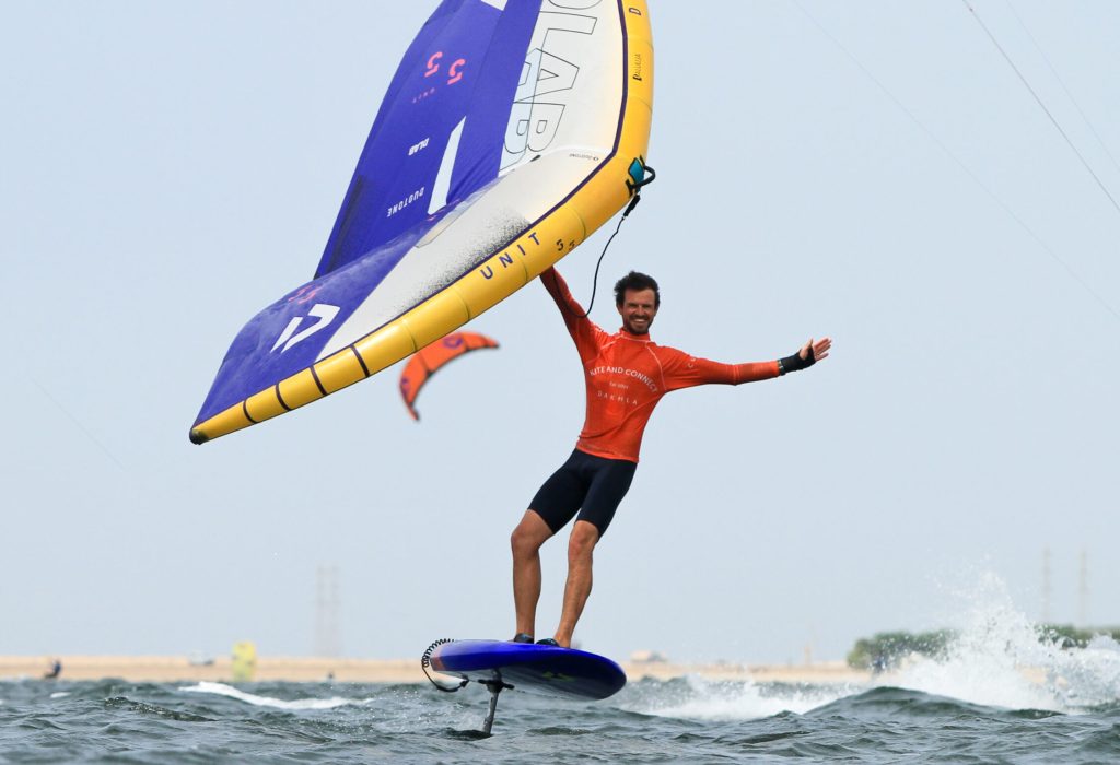 Benjamin Béret en wingfoil